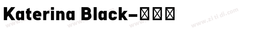 Katerina Black字体转换